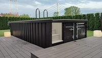 Piscina Container 20' con Piattaforma e Vano Tecnico Integrato
