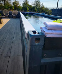 Piscina Container 40' con Spa Idromassaggio Integrata