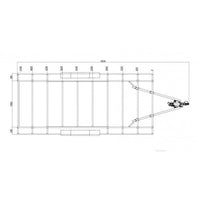 Rimorchio per Tiny House 5,40m x 2,44m - Timone Smontabile (3500 kg)