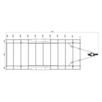 Rimorchio per Tiny House 6m x 2m44 - Timone Smontabile (3500 kg)