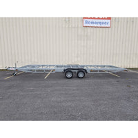 Rimorchio per Tiny House 7,20m x 2,44m - Timone Smontabile (3500 kg)