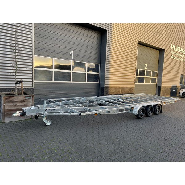 Rimorchio per Tiny House Vlemmix 7,20 m X 2,44 m - Telaio Ribassato a 3 Assi