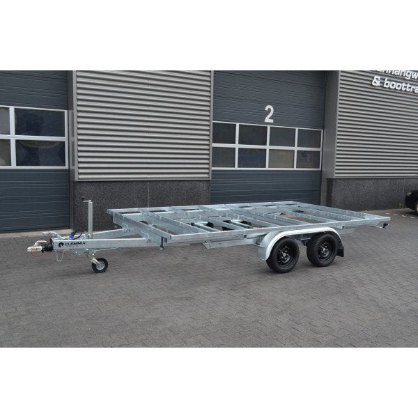 Rimorchio Tiny House 3,6m 3500kg - Telaio Staccabile e Doppio Asse (2x1800kg)