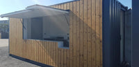 Snack-BOX Bar 20' Privilege con Rivestimento in Legno
