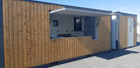 Snack-BOX Bar 20' Privilege con Rivestimento in Legno